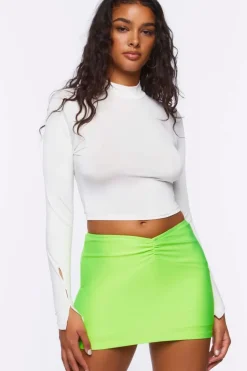 Ruched Mini Skirt