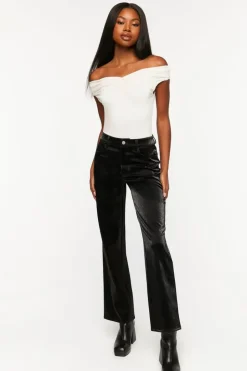 Ruched Off-The-Shoulder Bodysuit