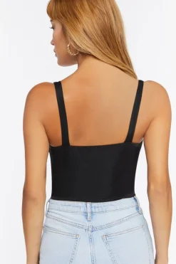 Ruched Sleeveless Bodysuit