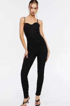 Ruched Sweetheart Jumpsuit