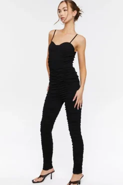 Ruched Sweetheart Jumpsuit