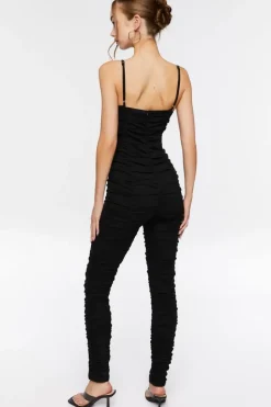 Ruched Sweetheart Jumpsuit