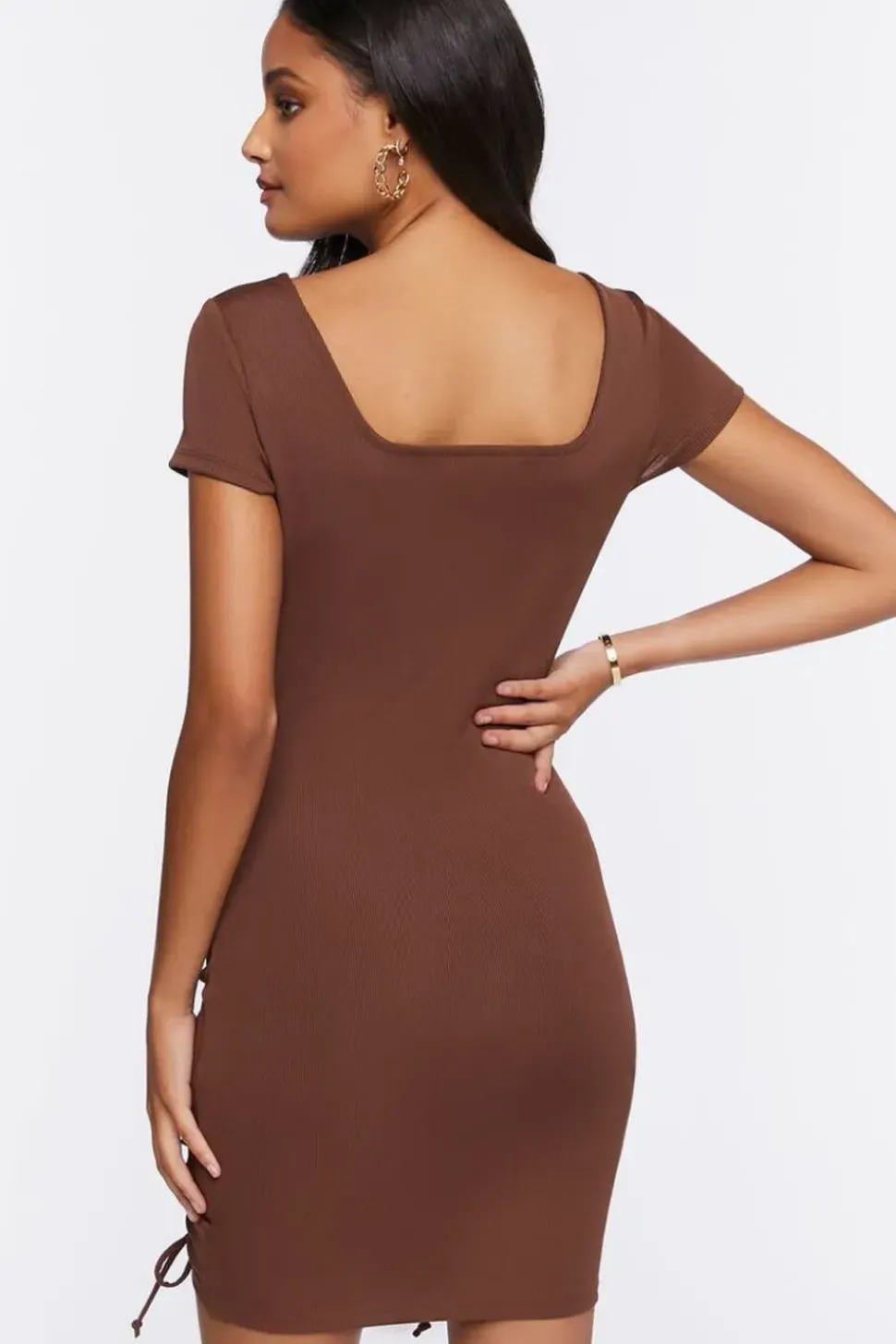 Ruched Sweetheart Mini Dress