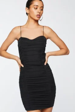 Ruched Sweetheart Mini Dress