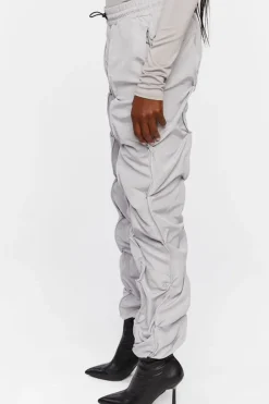 Ruched Toggle Drawstring Joggers
