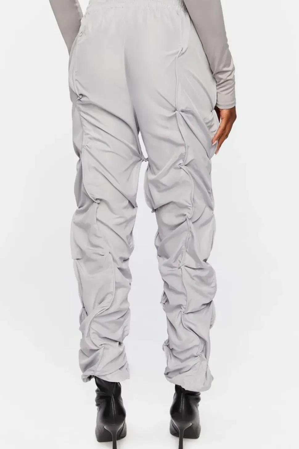 Ruched Toggle Drawstring Joggers