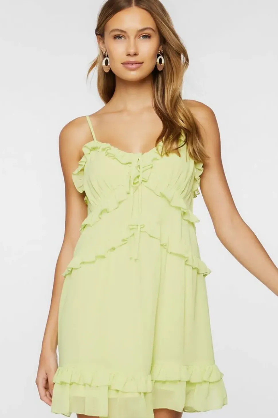 Ruffled Cami Mini Dress