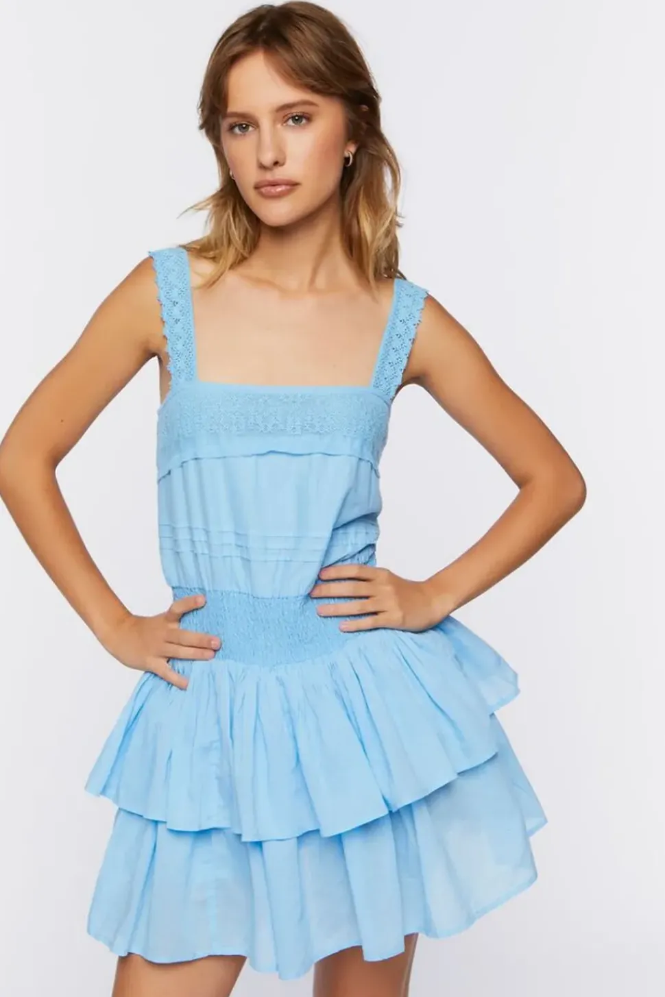 Ruffled Tiered Mini Dress