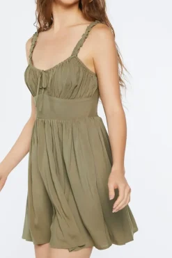 Ruffle Fit & Flare Mini Dress