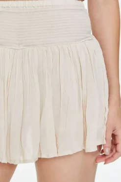 Ruffle-Hem Mini Skirt