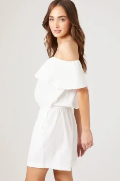 Ruffle Off-The-Shoulder Romper