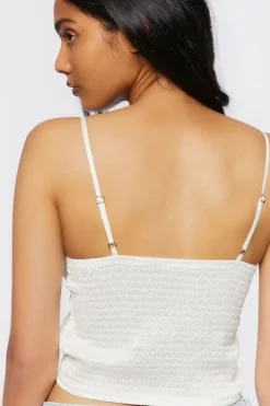 Ruffle-Trim Cropped Cami