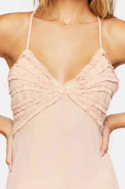 Ruffle-Trim Mini Cami Dress