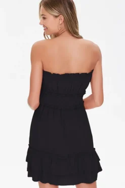 Ruffle-Trim Mini Dress