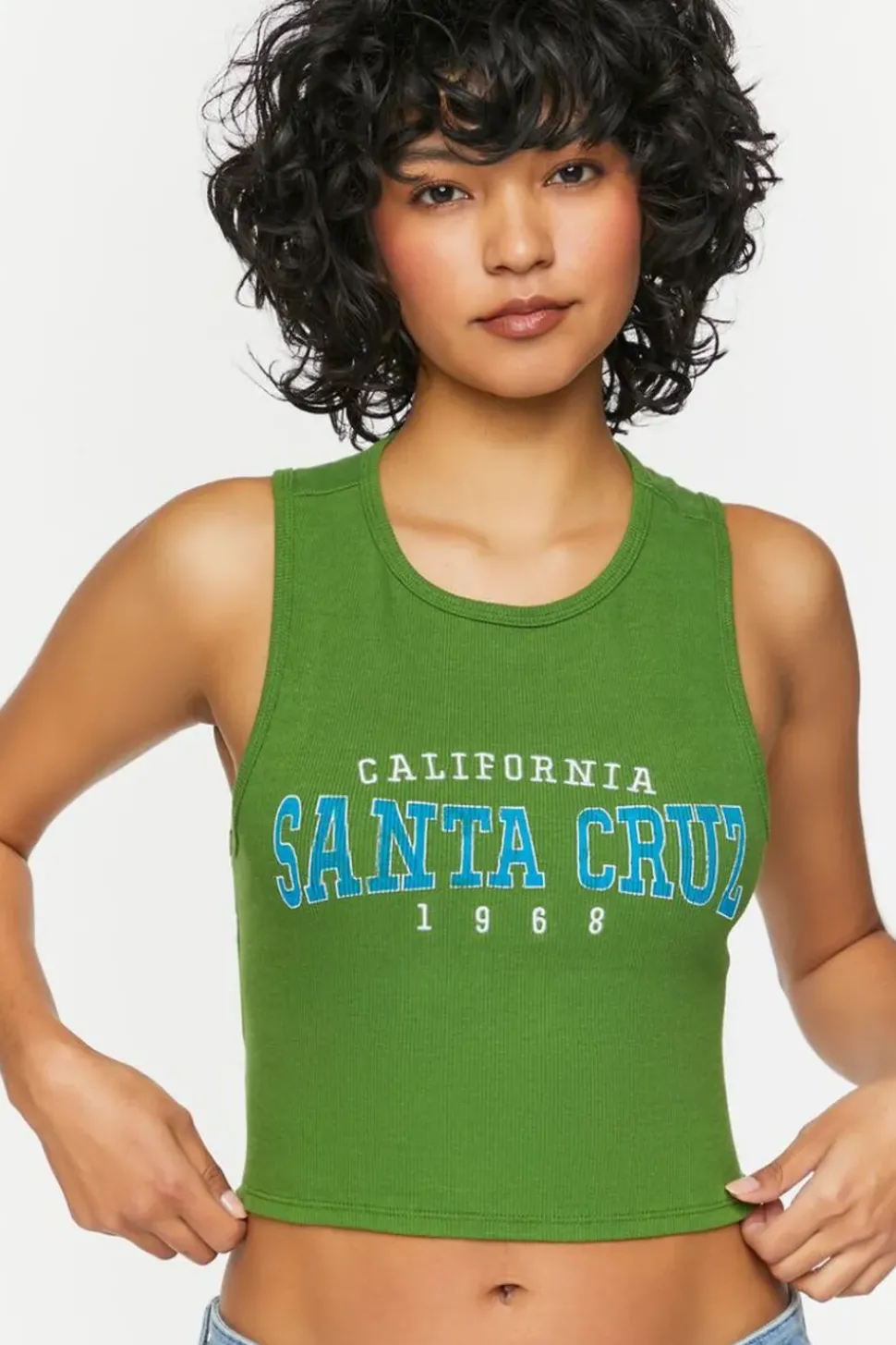 Santa Cruz Lace-Up Graphic Tank Top