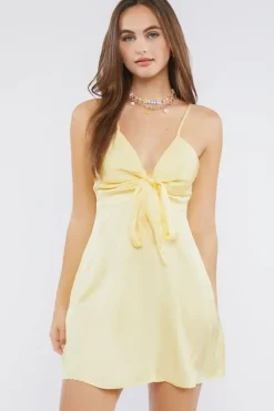 Satin Babydoll Mini Dress