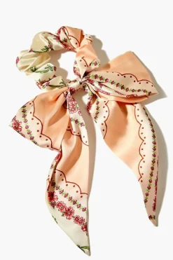 Satin Bow Tie Scrunchie