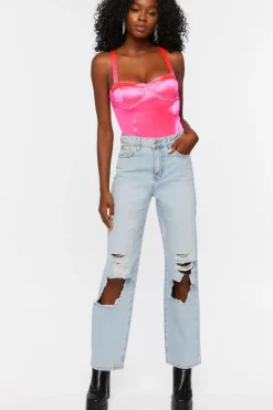 Satin Bustier Bodysuit