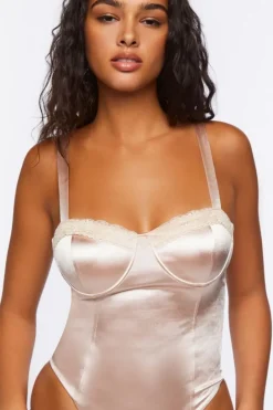 Satin Bustier Bodysuit