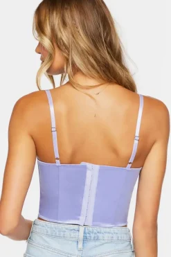 Satin Bustier Cropped Cami