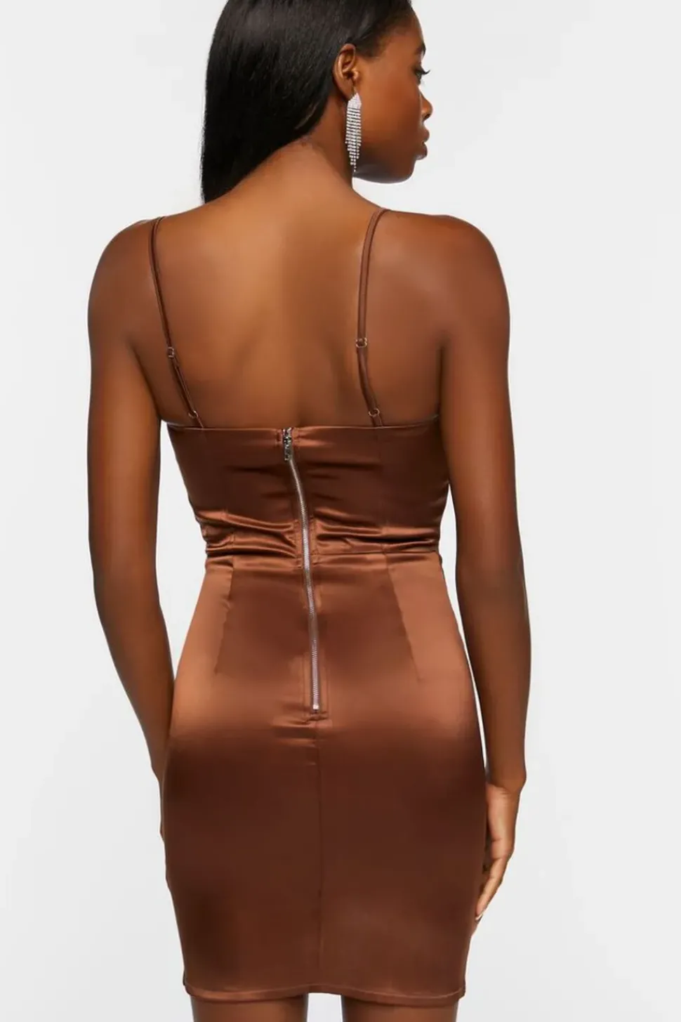 Satin Bustier Mini Dress