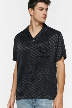 Satin Checkered Shirt
