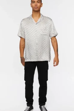 Satin Checkered Shirt
