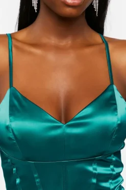 Satin Corset Mini Dress