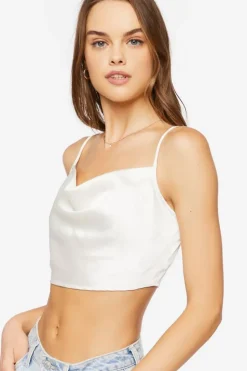 Satin Cowl Neck Cami