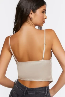 Satin Cowl Neck Cami