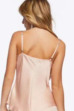 Satin Eyelash Lace Cami