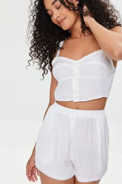 Satin High-Rise Lounge Shorts