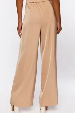 Satin High-Rise Trousers