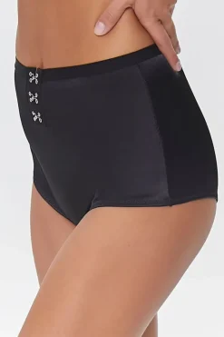 Satin Hook-And-Eye Panties