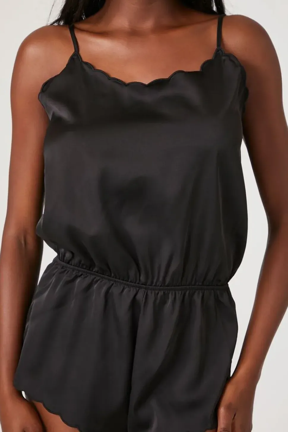 Satin Lingerie Romper