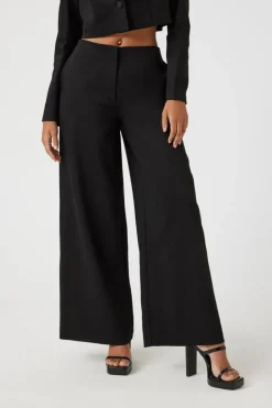 Satin Low-Rise Trousers