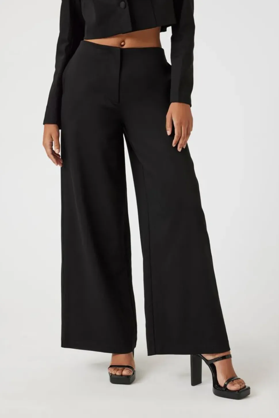Satin Low-Rise Trousers