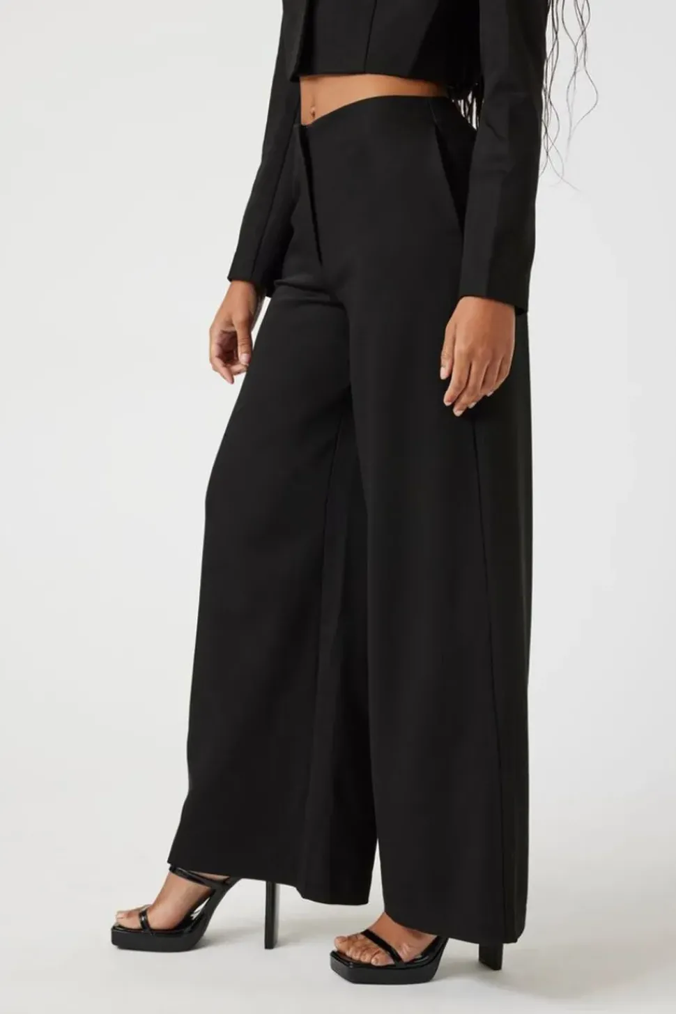Satin Low-Rise Trousers