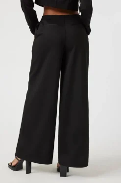 Satin Low-Rise Trousers