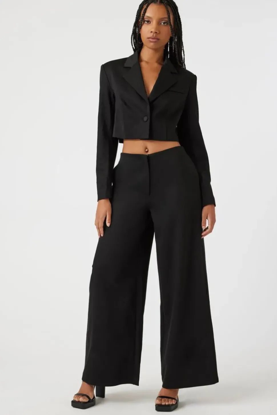 Satin Low-Rise Trousers