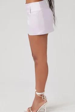 Satin Mini Skirt
