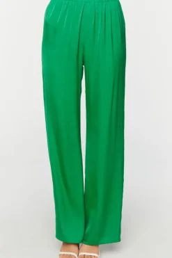 Satin One-Shoulder Top & Pants Set