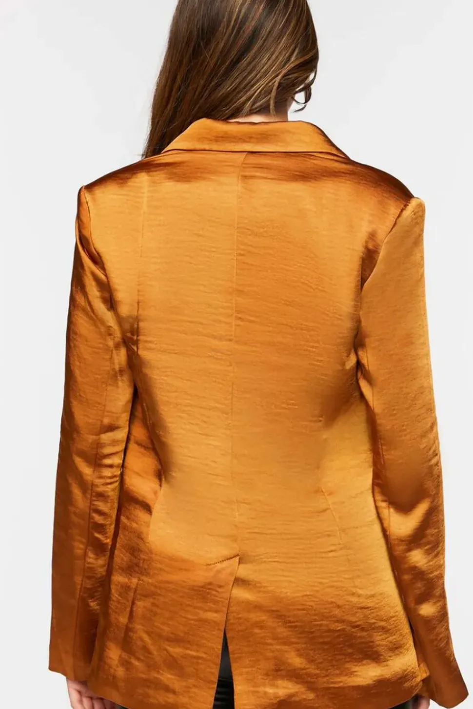 Satin Split-Sleeve Blazer