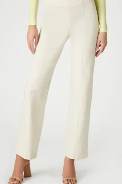 Satin Straight-Leg Trousers