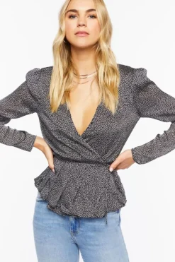 Satin Surplice Top