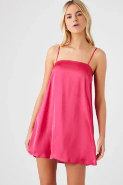 Satin Swing Slip Dress