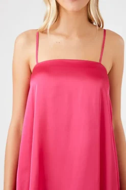Satin Swing Slip Dress