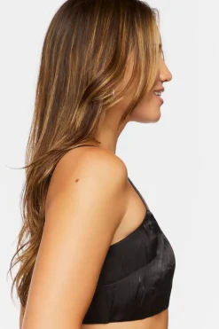 Satin V-Neck Bralette