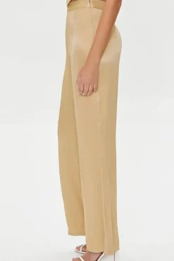 Satin Wide-Leg Pants