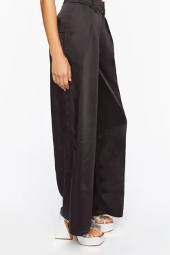 Satin Wide-Leg Pants